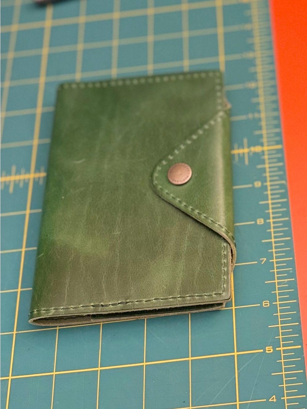Portland Leather Goods -LEATHER SNAP JOURNAL Cowboy Mint